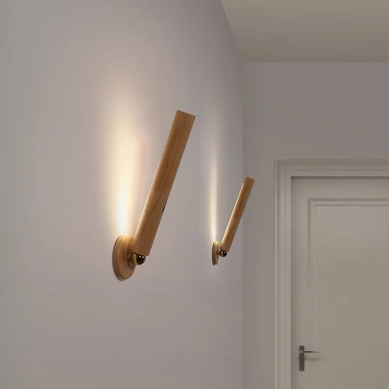 Smart Rotatable Wooden Night Light - Decorify