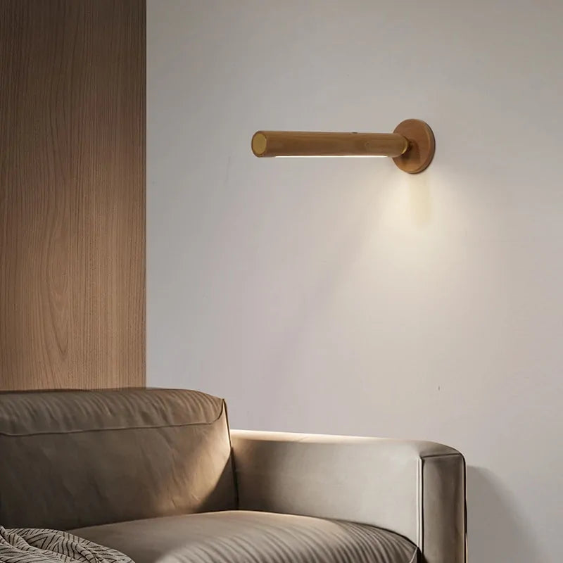 Smart Rotatable Wooden Night Light - Decorify