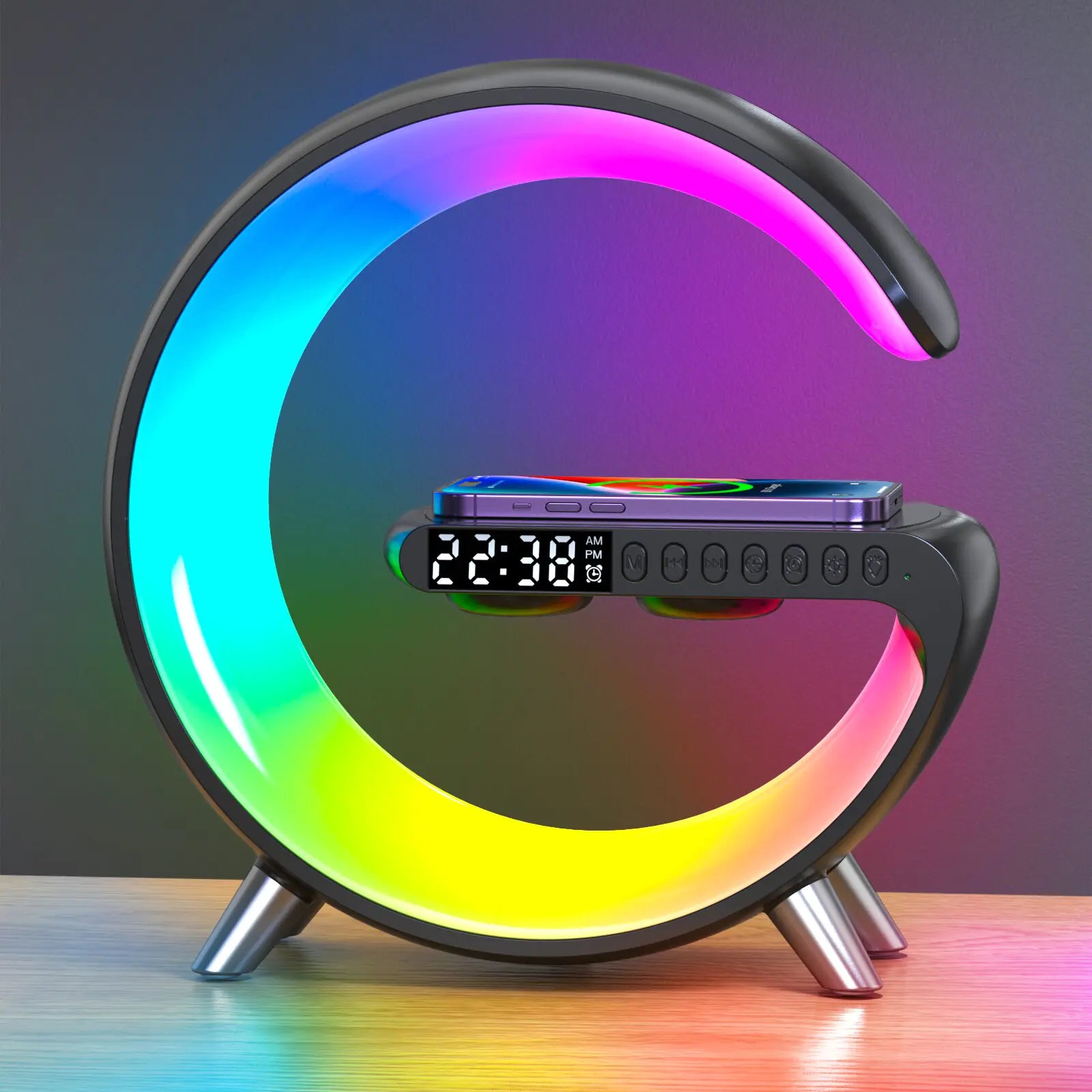 Wireless Charger Alarm Clock - Decorify